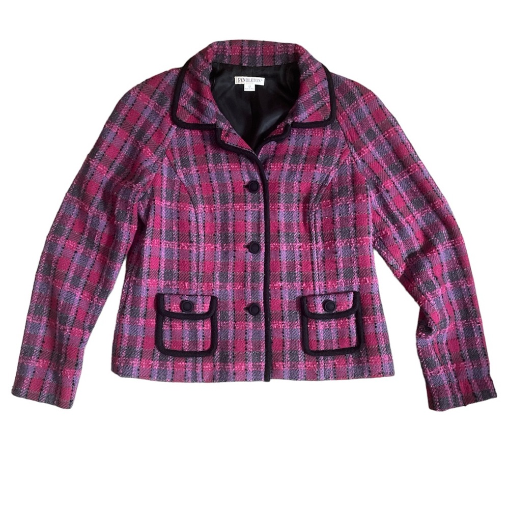 Women’s Y2K Early 2000s Pendleton Preppy Jacket Size:12